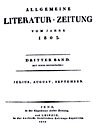 Allgemeine Literatur-Zeitung (1803)