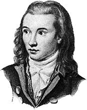 Novalis. Stich von Eduard Eichens (1845)